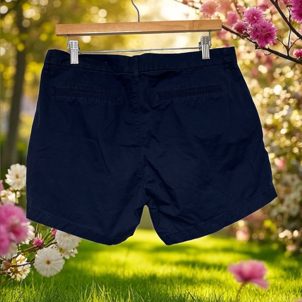 Old Navy Dark Blue Flat Front‎ Shorts size 8 EUC - Picture 3 of 4